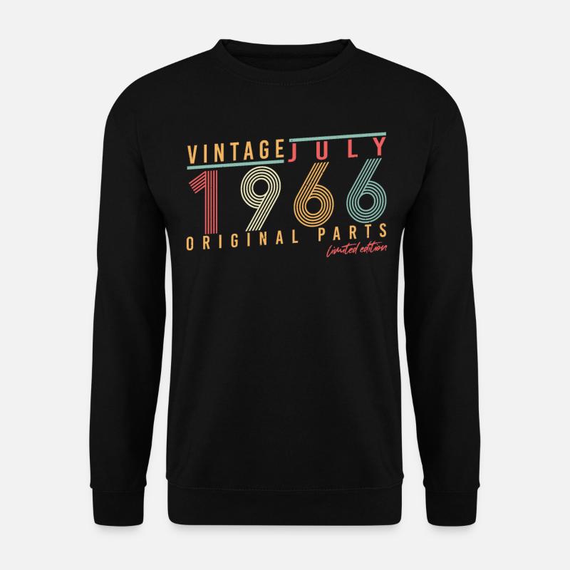 Born 1966 in July - Unisex Sweatshirt - black