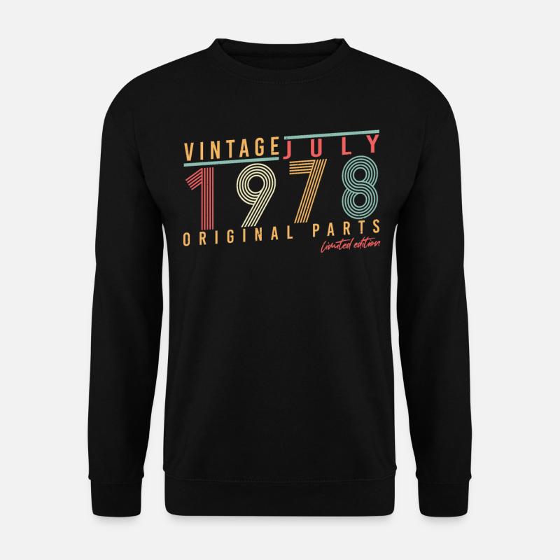 Original Juli 1978 - Unisex Pullover - Schwarz