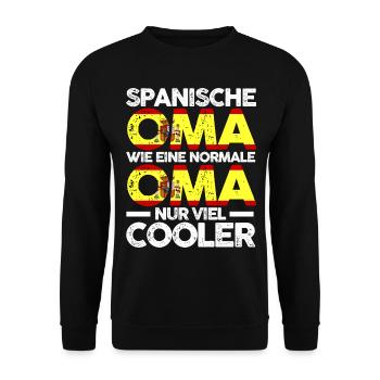 Espana Spanierin Spanienische Oma Spanien - Unisex Pullover - Schwarz - Vorne - Alina (178cm) & Michal (187cm)