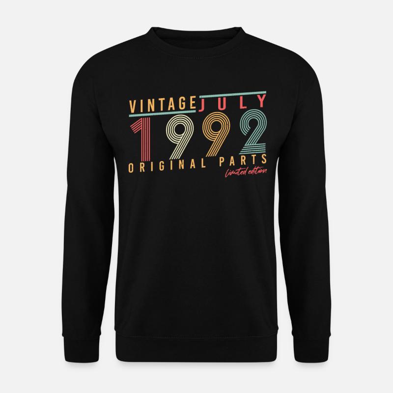 July 1992 30th birthday - Unisex Sweatshirt - black