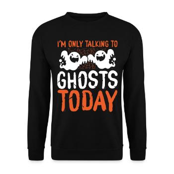 Ghost Hunter ne parle qu’à Ghosts Ghost Hunter - Sweat-shirt Unisexe - noir - Devant - Alina (178cm) & Michal (187cm)