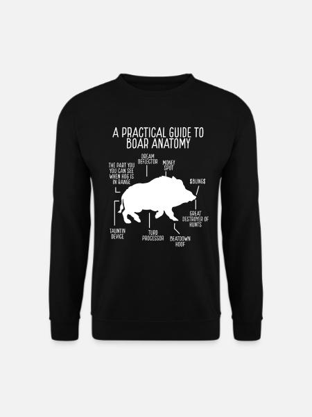 Hog Hunting of Boar Hunter Hog Removal Technician - Unisex Pullover - Schwarz