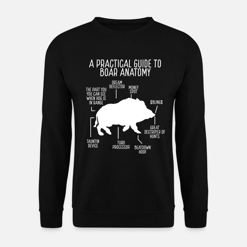 Hog Hunting of Boar Hunter Hog Removal Technician - Unisex Pullover - Schwarz