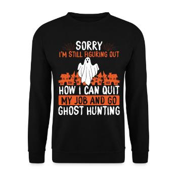 Ghost Hunting Kite pour Ghost Hunting Ghost Hunter - Sweat-shirt Unisexe - noir - Devant - Alina (178cm) & Michal (187cm)