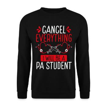 PA School I will be a Physician Assistant Grad - Unisex Pullover - Schwarz - Vorne - Alina (178cm) & Michal (187cm)
