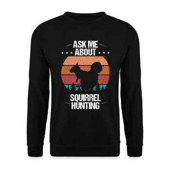 Technicien en enlèvement d’écureuil Chasseur d’écureuils - Sweat-shirt Unisexe - noir - Devant - Alina (178cm) & Michal (187cm)