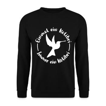 Kolibri Grundschule - Unisex Pullover - Schwarz - Vorne - Alina (178cm) & Michal (187cm)
