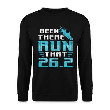 26.2 Been There Run That - Coureur de marathon complet - Sweat-shirt Unisexe - noir - Devant - Alina (178cm) & Michal (187cm)