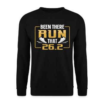 26.2 Been There Run That - Coureur de marathon complet - Sweat-shirt Unisexe - noir - Devant - Alina (178cm) & Michal (187cm)