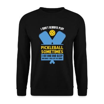 Amateurs de pickleball Drôle de pickleball - Sweat-shirt Unisexe - noir - Devant - Alina (178cm) & Michal (187cm)