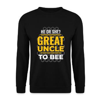 Il ou elle grand-oncle à bee grand-oncle - Sweat-shirt Unisexe - noir - Devant - Alina (178cm) & Michal (187cm)