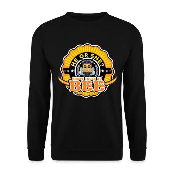 He Or She Great Uncle To Bee Great Uncle - Unisex Sweatshirt - black - Front - Alina (178cm) & Michal (187cm)