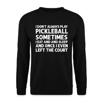 Amateurs de pickleball Drôle de pickleball - Sweat-shirt Unisexe - noir - Devant - Alina (178cm) & Michal (187cm)