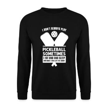 Amateurs de pickleball Drôle de pickleball - Sweat-shirt Unisexe - noir - Devant - Alina (178cm) & Michal (187cm)