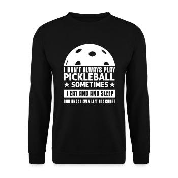 Amateurs de pickleball Drôle de pickleball - Sweat-shirt Unisexe - noir - Devant - Alina (178cm) & Michal (187cm)