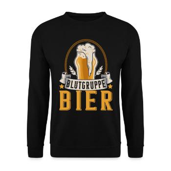 Bierbrauen Bierbrauer - Unisex Pullover - Schwarz - Vorne - Alina (178cm) & Michal (187cm)