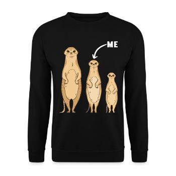 Middle Children Middle Siblings - Unisex Sweatshirt - black - Front - Alina (178cm) & Michal (187cm)