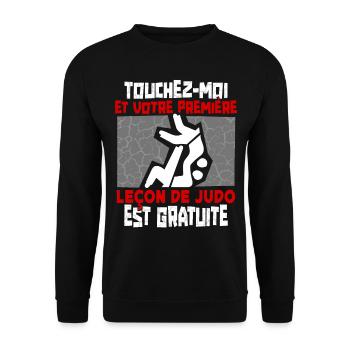 Judo Humour - Sweat-shirt Unisexe - noir - Devant - Alina (178cm) & Michal (187cm)