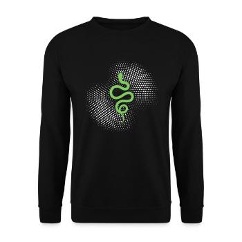 Serpent - Sweat-shirt Unisexe - noir - Devant - Alina (178cm) & Michal (187cm)