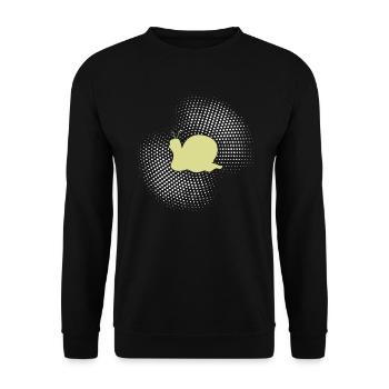 Snail - Unisex Sweatshirt - black - Front - Alina (178cm) & Michal (187cm)