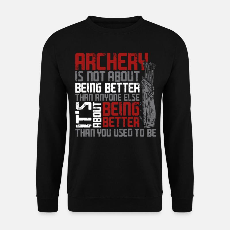 Archery Bow Archer Vintage Archery - Unisex Pullover - Schwarz