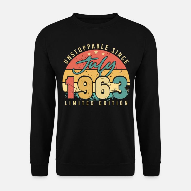 1963 July unstoppable - Unisex Sweatshirt - black