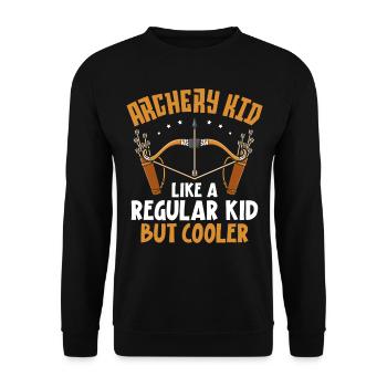 Archery Bow Archer Archery Kid - Unisex Sweatshirt - black - Front - Alina (178cm) & Michal (187cm)