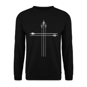 Archer Archer Archer Foi Jésus - Sweat-shirt Unisexe - noir - Devant - Alina (178cm) & Michal (187cm)