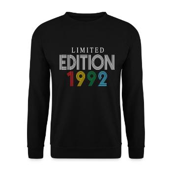 Limited Edition 1992 - Unisex Sweatshirt - black - Front - Alina (178cm) & Michal (187cm)
