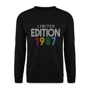 Limited Edition 1987 - Unisex Pullover - Schwarz - Vorne - Alina (178cm) & Michal (187cm)