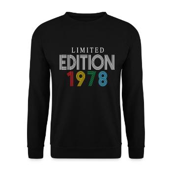 Limited Edition 1978 - Unisex Sweatshirt - black - Front - Alina (178cm) & Michal (187cm)