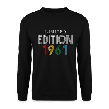 Édition limitée 1961 - Sweat-shirt Unisexe - noir - Devant - Alina (178cm) & Michal (187cm)