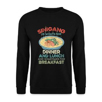 Sinigang Déjeuner Filipino Food Pinay Pinoy - Sweat-shirt Unisexe - noir - Devant - Alina (178cm) & Michal (187cm)