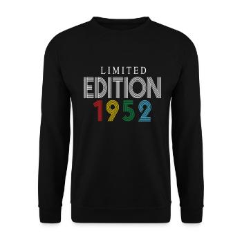Limited Edition 1952 - Unisex Pullover - Schwarz - Vorne - Alina (178cm) & Michal (187cm)