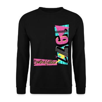 Édition limitée 1977 Année 1977 Années 80 90 - Sweat-shirt Unisexe - noir - Devant - Alina (178cm) & Michal (187cm)