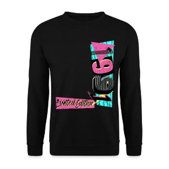 Limited Edition 1991 Year 1991 80s 90s - Unisex Sweatshirt - black - Front - Alina (178cm) & Michal (187cm)
