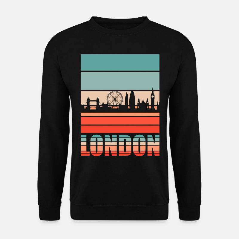 London - Unisex Pullover - Schwarz