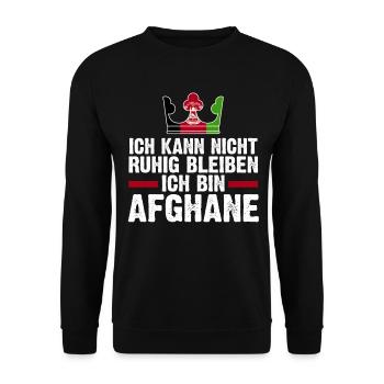 Afghanistan Afghane Afghanisches - Unisex Pullover - Schwarz - Vorne - Alina (178cm) & Michal (187cm)