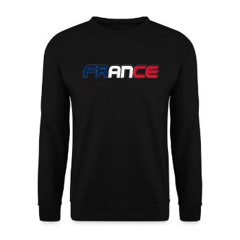 France Gift Paris French French Monaco - Unisex Sweatshirt - black - Front - Alina (178cm) & Michal (187cm)