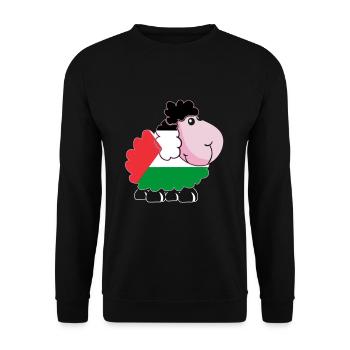 Palestine Tshirt Homme Enfant Femme Palestine - Sweat-shirt Unisexe - noir - Devant - Alina (178cm) & Michal (187cm)