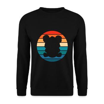 Koala Baby Retro Australie Marsupial - Sweat-shirt Unisexe - noir - Devant - Alina (178cm) & Michal (187cm)