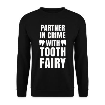 Dentist Toothpaste Toothbrush Kiefer Doc Dentist - Unisex Sweatshirt - black - Front - Alina (178cm) & Michal (187cm)