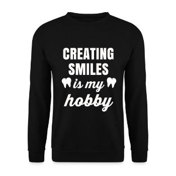 Dentist Gift Dentist Dental Doctor Teeth - Unisex Sweatshirt - black - Front - Alina (178cm) & Michal (187cm)