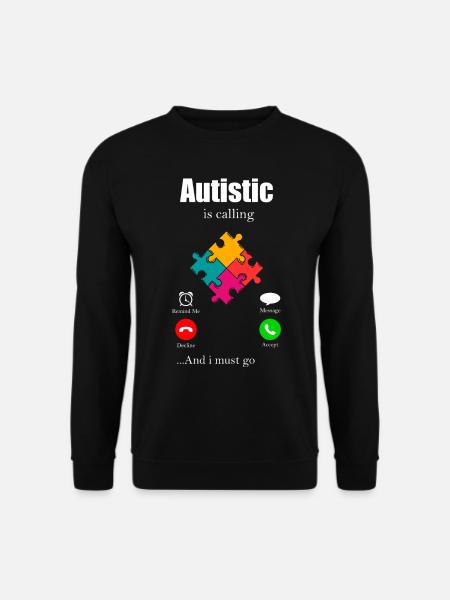 Autismus Geschenk Autist Asperger ADHS Autism - Unisex Pullover - Schwarz