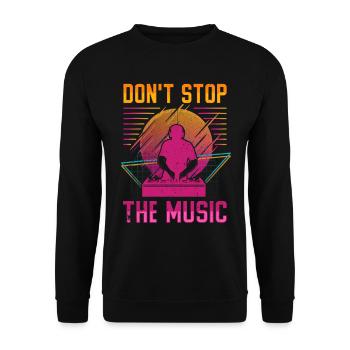 DISC JOCKEY - Unisex Sweatshirt - black - Front - Alina (178cm) & Michal (187cm)