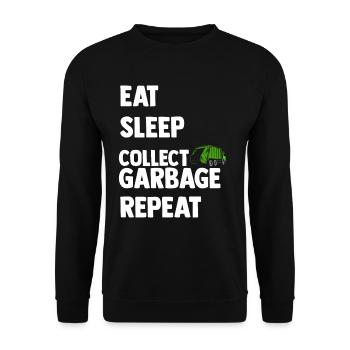 Müllmann Tshirt - Unisex Sweatshirt - black - Front - Alina (178cm) & Michal (187cm)