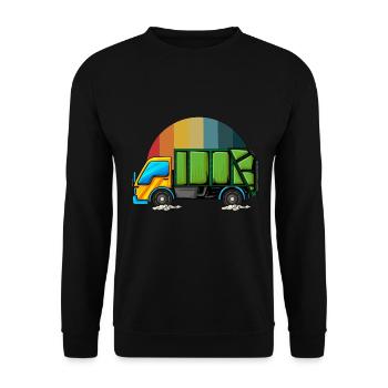 Garbage Man Gift Garbage Garbage Collection Waste Profession - Unisex Sweatshirt - black - Front - Alina (178cm) & Michal (187cm)