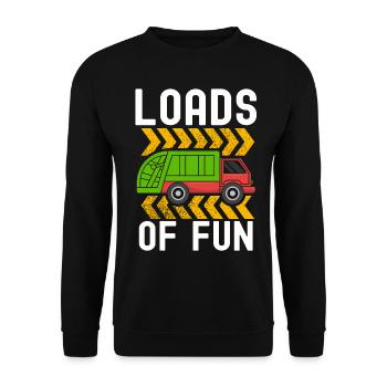 Dustman - Unisex Sweatshirt - black - Front - Alina (178cm) & Michal (187cm)