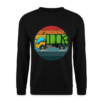 Garbage Man Gift Garbage Garbage Collection Waste Profession - Unisex Sweatshirt - black - Front - Alina (178cm) & Michal (187cm)