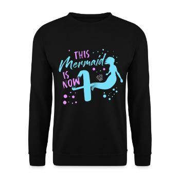 Tshirt sirène - Sweat-shirt Unisexe - noir - Devant - Alina (178cm) & Michal (187cm)